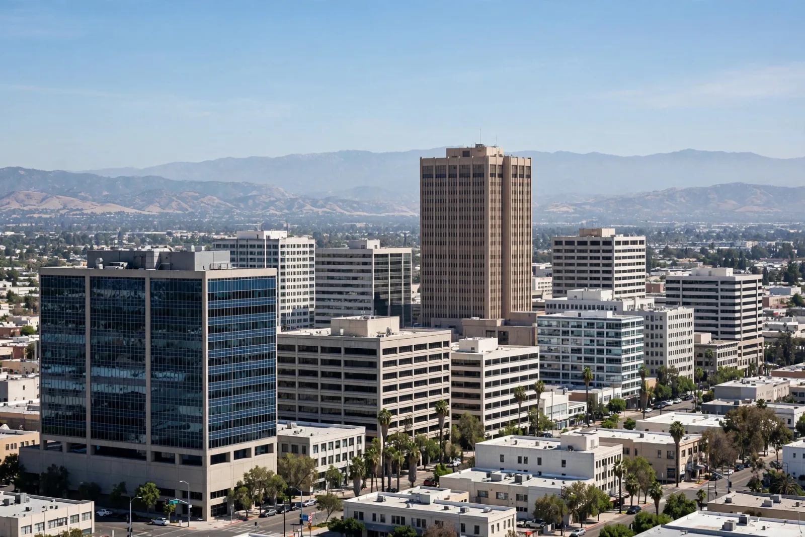 Fresno, California skyline
