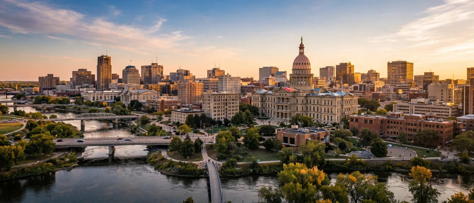 Lansing, Michigan skyline