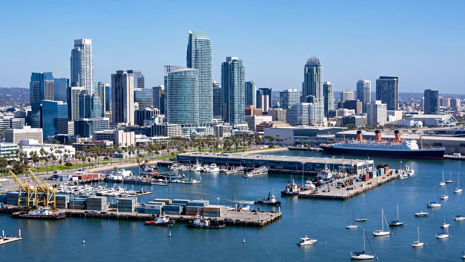 Long Beach, California skyline