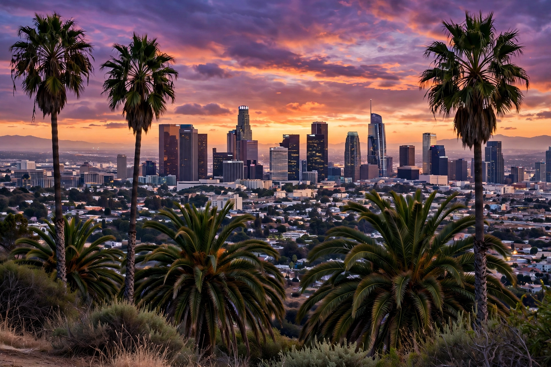 Los Angeles, California skyline